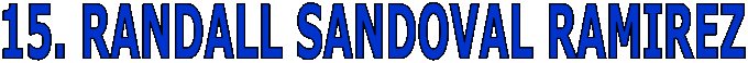 15. RANDALL SANDOVAL RAMIREZ